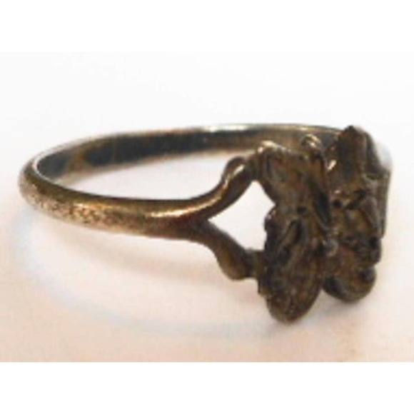 Shube Sterling Silver Butterfly Ring Size 5.5 - Picture 2 of 5